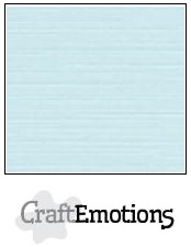 CraftEmotions Linen Cardboard - Baby Blue (10 sheets)