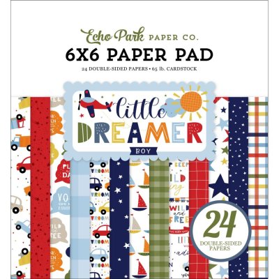 Echo Park 6"x6" Double-Sided Paper Pad - Little Dreamer Boy (24 sheets)