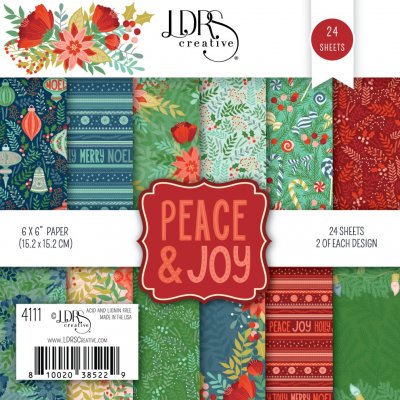 LDRS 6”x6” Paper Pack - Creative Peace & Joy
