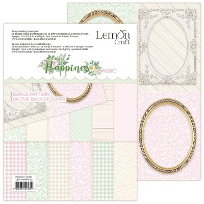 LemonCraft 6”x8” Paper Pad - Happiness Basic (12 sheets)