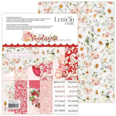 LemonCraft 6”x8” Paper Pad - Sweetness Elements (12 sheets)