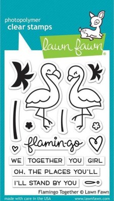 Lawn Fawn Clear Stamp Set - Flamingo Together