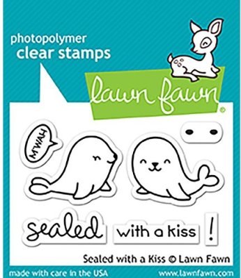 Lawn Fawn Clear Stamp Set - Sealed With A Kiss