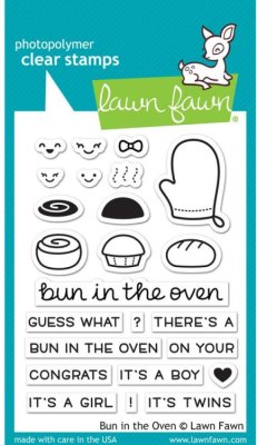 Lawn Fawn Clear Stamp Set - Bun In The Oven