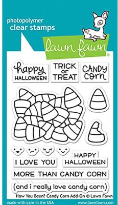 Lawn Fawn Clear Stamp Set - How You Bean? Candy Corn add-on