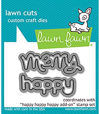 Lawn Cuts Custom Craft Dies - Happy Happy Happy