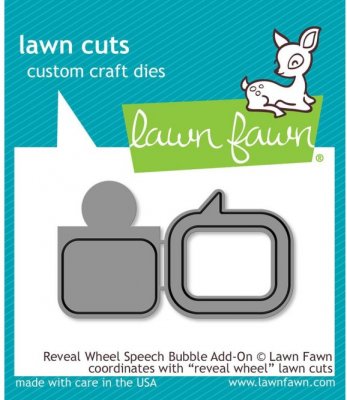 Lawn Cuts Custom Craft Dies - Reveal Wheel Speech Bubble