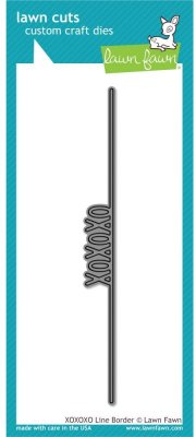 Lawn Cuts Custom Craft Dies - XOXOXO Line Border