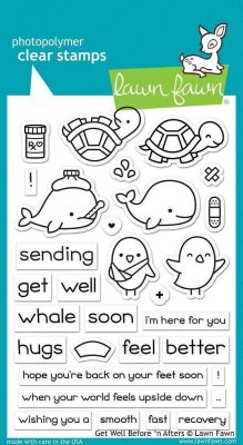 Lawn Fawn Clear Stamp Set - Get Well Before 'n Afters