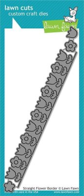Lawn Cuts Custom Craft Dies - Straight Flower Border