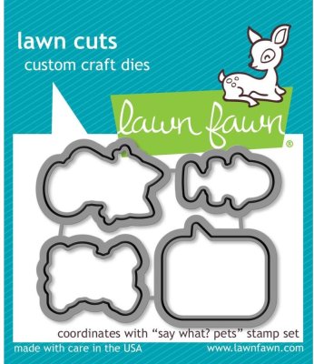 Lawn Cuts Custom Craft Dies - Say What Pets