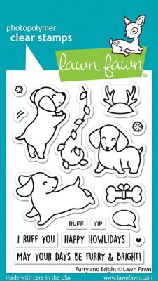 Lawn Fawn Clear Stamps - Furry and Bright