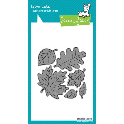 Lawn Cuts Custom Craft Die - Stitched Leaves