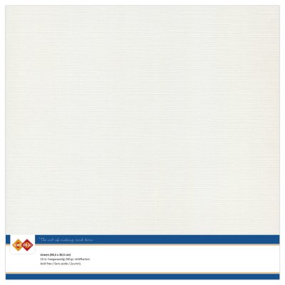 Card Deco 12”x12” Linen Cardstock Pack - Light Grey (10 sheets)
