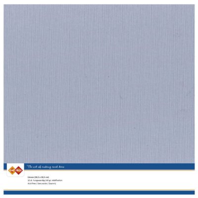 Card Deco 12"x12" Linen Cardstock - Old Blue (10 sheets)