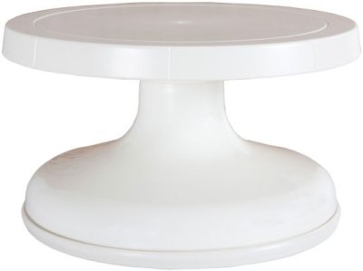 Little Venice Cake Company - 8.5" Professional Revolving Turntable - Lace White (Tall)