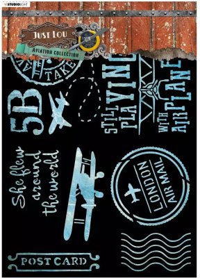 Studio Light A4 Mask Stencil - Just Lou Aviation collection nr.11