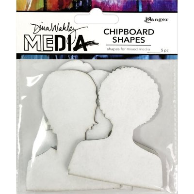Dina Wakley Media Chipboard Shapes - Passport Photos