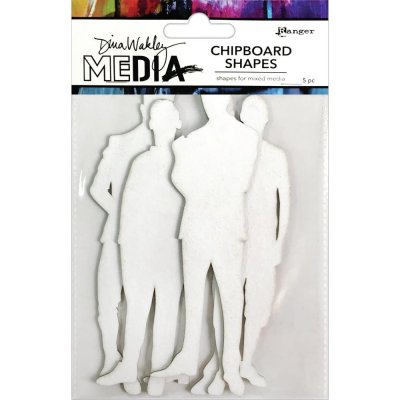 Dina Wakley Media Chipboard Shapes - The Men