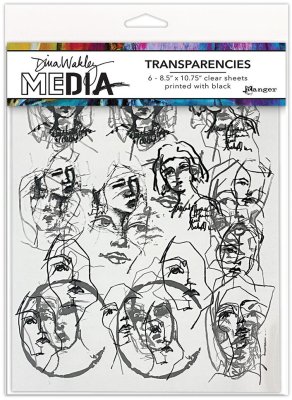 Dina Wakley MEdia Transparencies - Tinies Set 1