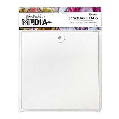 Dina Wakley MEdia 5” Square Tags (20 pieces)