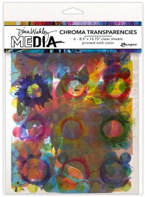 Dina Wakley MEdia Chroma Transparencies - Painted Elements
