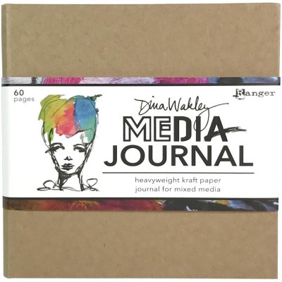 Dina Wakley 6"x6" Media Kraft Journal - Includes Heavyweight Watercolor Paper