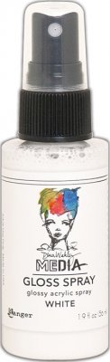 Dina Wakley Media Gloss Sprays - White (56 ml)