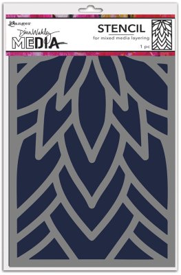 Dina Wakley MEdia Stencils - Flowing Petals