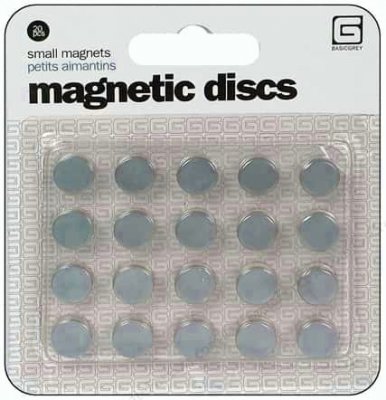 Basic Grey Magnetic Discs - Small (20 pack)