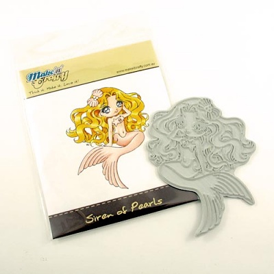 Make It Crafty - Siren of Pearls Unmounted Rubber Stamp