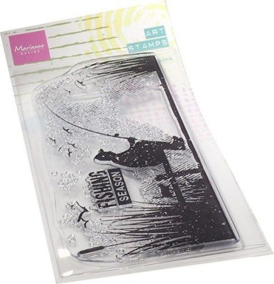 Marianne Design Clear Art Stamps - Fishing