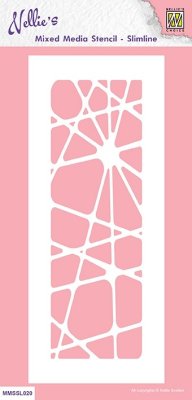 Nellies Choice Mixed Media Stencils Slimline - Abstract