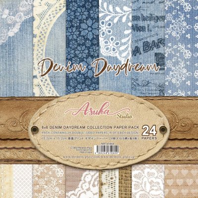 Asuka Studio 6"x6" Double-Sided Paper Pack - Denim Daydream (24 sheets)