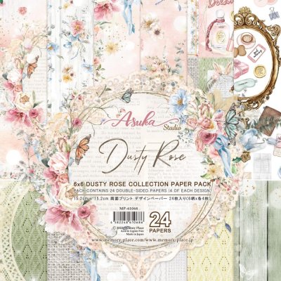 Asuka Studio 6"x6" Double-Sided Paper Pack - Dusty Rose (24 sheets)