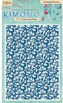 Crafters Companion Kimono Embossing Folders - Oriental Screen