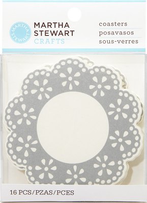 Martha Stewart Doily Lace Coasters (16 pieces)