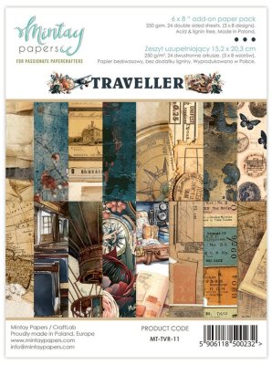 Mintay Papers 6”x8” Add-On Paper Pad - Traveller (24 sheets)