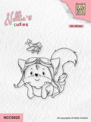 Nellies Choice Clear Stamps - Cuties Pilot
