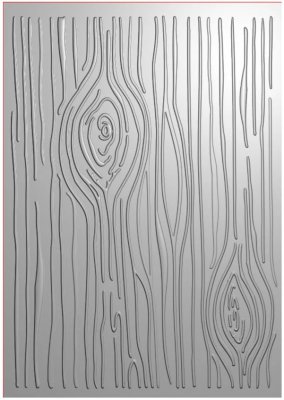 Crafter's Companion 3D Embossing Folder - Thankful & Blessed Wood Bark