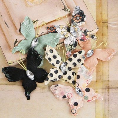 Prima Handmade Paper Butterflies - Rondelle