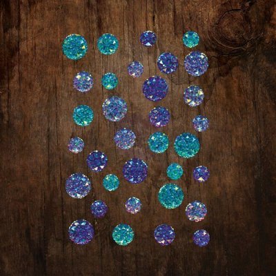 Prima Say It In Crystals Adhesive Gem Dots - Aquamarine (33 pack)