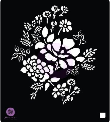 Prima Designer Stencil - Floral Bouquet