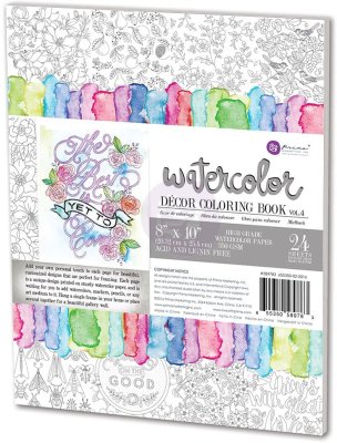 Prima Watercolor Decor Coloring Book - Volume 4