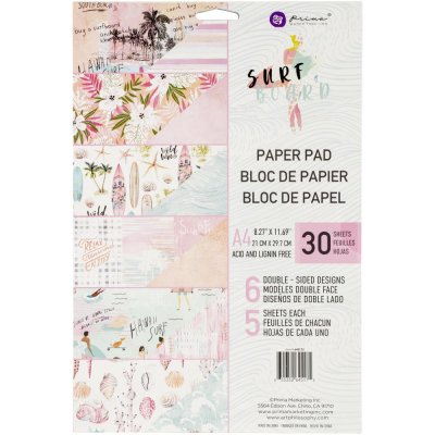 Prima A4 Double-Sided Paper Pad - Surfboard (30 sheets)