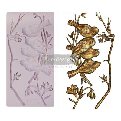Prima Marketing 5"x10"x8mm Re-Design Mould - Avian Love
