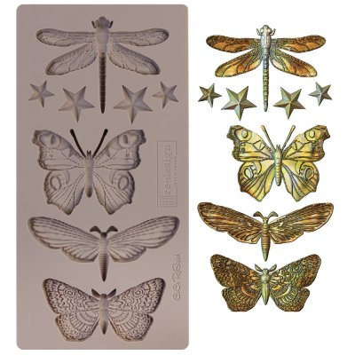 Prima Marketing 5"x10"x8mm Re-Design Mould - Insecta & Stars