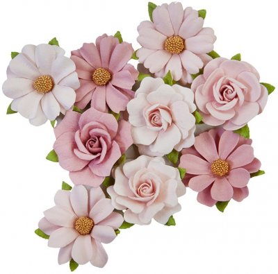 Prima Marketing Mulberry Paper Flowers - Love & Strength Indigo