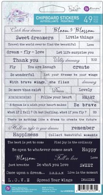 Prima Marketing Chipboard Stickers - Aquarelle Dreams