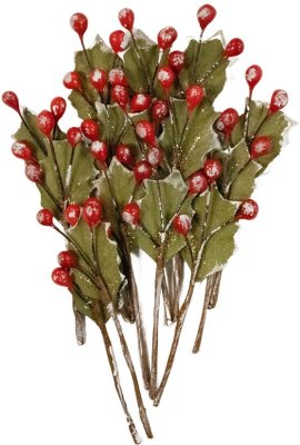 Prima Marketing Paper Flowers - From The North Pole Berry Delight (15 pack)